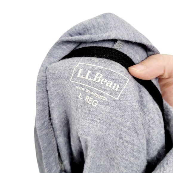 2/$20 L.L. Bean Grey Hoodie Top Size: Large - Picture 9 of 9